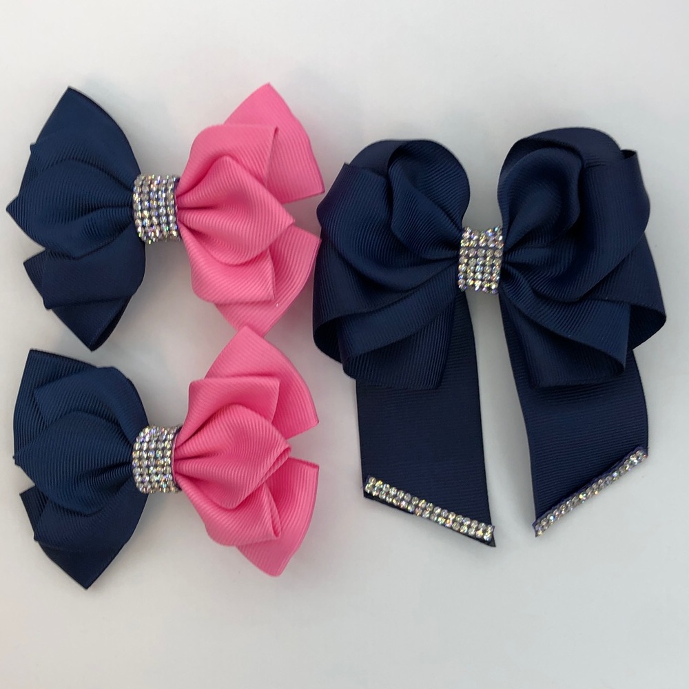 Hair bows (set of three)